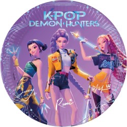 PROCOS kpop demon hunters Paper Plates K-POP Demon Hunters 23Cm 8Pcs 098638 5201184986387