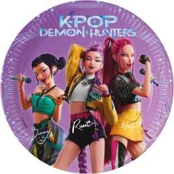 PROCOS kpop demon hunters Paper Plates K-POP Demon Hunters 20Cm 8 Pcs 098639 5201184986394