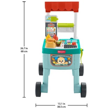 Mattel Fisher-Price 4 In 1 Snack Cart Walker JLM95 194735367719
