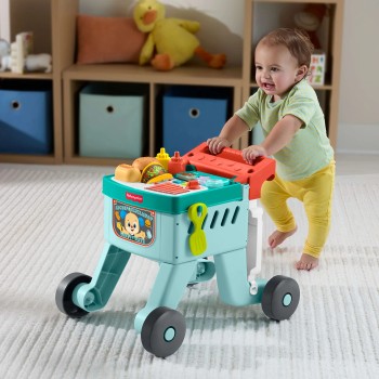 Mattel Fisher-Price 4 In 1 Snack Cart Walker JLM95 194735367719
