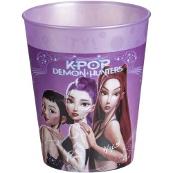 PROCOS Kpop Demon Hunters Ποτήρια Πολλαπλών Χρήσεων Με Ανάγλυφη Χάραξη "PARTY" K-POP Demon Hunters Μωβ Περλέ 250Ml 4Τμχ 098650 5