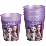 PROCOS Kpop Demon Hunters Plastic Cups "PARTY" K-POP Demon Hunters Purple 250Ml 4Pc 098650 5201184986509