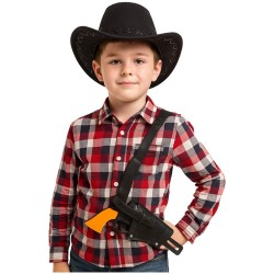 fun world Cowboy Pistol With Shoulder Holster 22x11cm.  7921 5212054709586