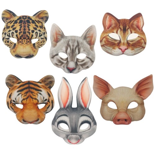 fun world Animal Masks in 6  Designs 2194 5212054709012