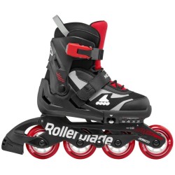 ROLLERBLADE Microblade Inline Skates - Black/red Color Black-red, Size 33-36 43.075153/BL/RD/33 805971068517