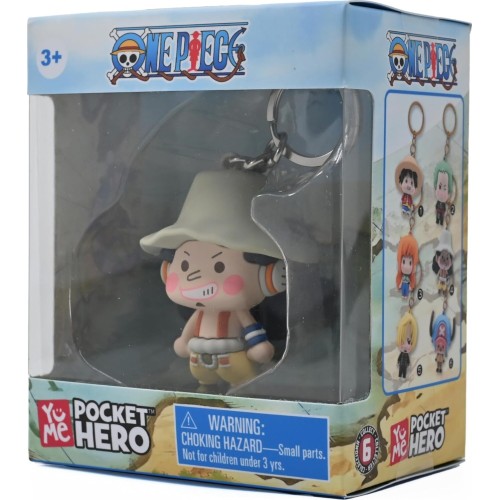 YuMe one piece keychain - usopp | pocket hero window series accessory for kids a 11926 4895217519263
