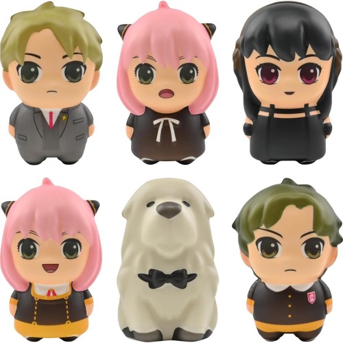 yume spy x family foam 3 mini figure  | squish hero surprise blind bag | of  4895217515210