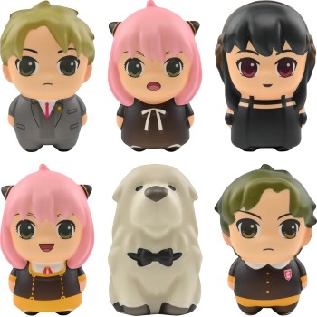 yume spy x family foam 3 mini figure  | squish hero surprise blind bag | of  4895217515210