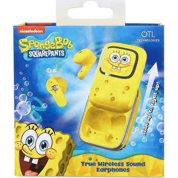 otl technologies otl  sb1391 spongebob squarepants slider tws earphones with slide open ligh  5055371630641