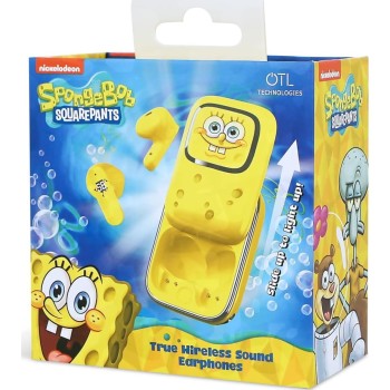 otl technologies otl  sb1391 spongebob squarepants slider tws earphones with slide open ligh  5055371630641