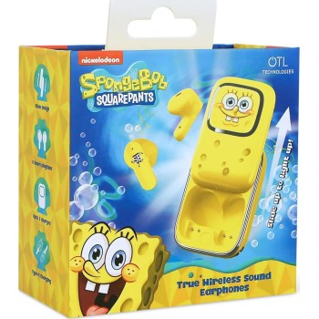 otl technologies otl  sb1391 spongebob squarepants slider tws earphones with slide open ligh  5055371630641