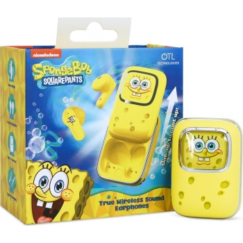 otl technologies otl  sb1391 spongebob squarepants slider tws earphones with slide open ligh  5055371630641