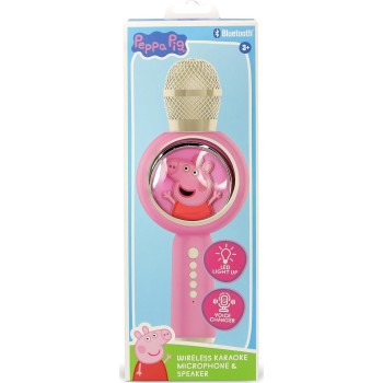 otl technologies otl  peppa pig popsing wireless karaoke microphone, pink  5055371629768
