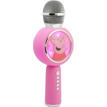 otl technologies otl  peppa pig popsing wireless karaoke microphone, pink  5055371629768