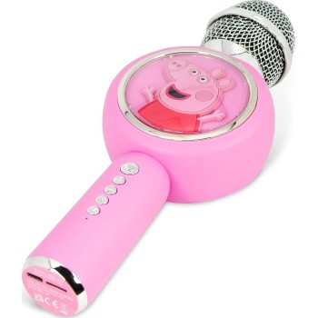 otl technologies otl  peppa pig popsing wireless karaoke microphone, pink  5055371629768