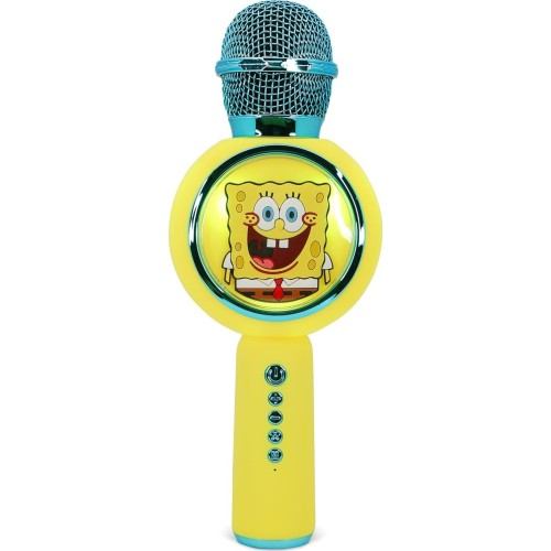 otl technologies otl  spongebob squarepants popsing led light up wireless karaoke microphone  5055371631945