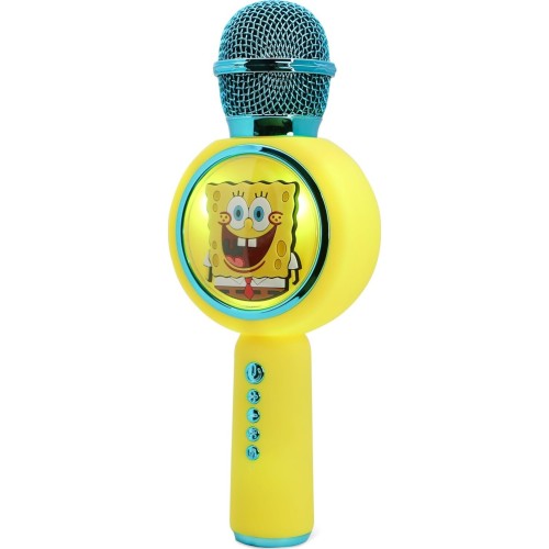 otl technologies otl  spongebob squarepants popsing led light up wireless karaoke microphone  5055371631945