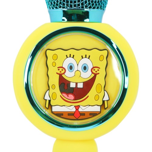otl technologies otl  spongebob squarepants popsing led light up wireless karaoke microphone  5055371631945