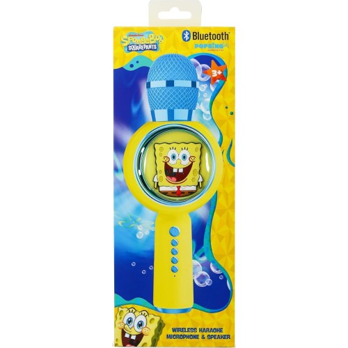 otl technologies otl  spongebob squarepants popsing led light up wireless karaoke microphone  5055371631945