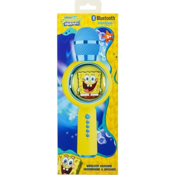 otl technologies otl  spongebob squarepants popsing led light up wireless karaoke microphone  5055371631945