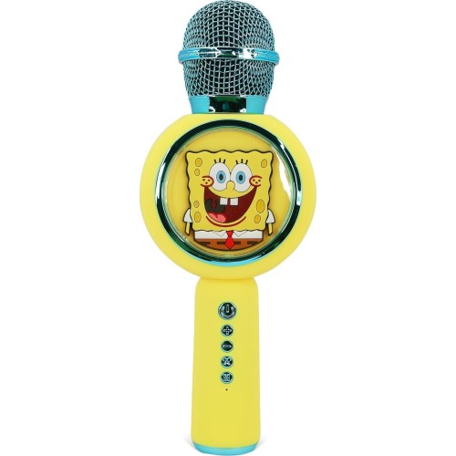 otl technologies otl  spongebob squarepants popsing led light up wireless karaoke microphone  5055371631945