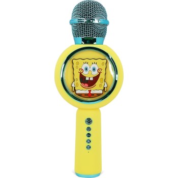 otl technologies otl  spongebob squarepants popsing led light up wireless karaoke microphone  5055371631945