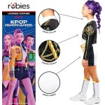 Rubies Kpop Demon Hunters Official Netflix K-Pop Demon Hunters Rumi Golden Hybrid Child Costume, Kids Medium (134-140 Cm) 100367