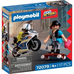 Playmobil City Action Αστυνομική Καταδίωξη Με Μοτοσικλέτα 72079 4008789720795