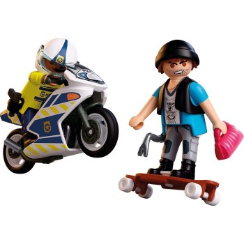 Playmobil City Action Motorcycle Chase 72079 4008789720795