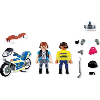 Playmobil City Action Αστυνομική Καταδίωξη Με Μοτοσικλέτα 72079 4008789720795
