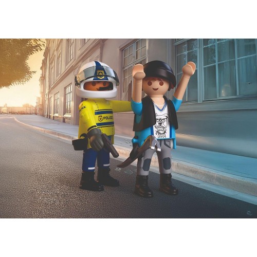 Playmobil City Action Αστυνομική Καταδίωξη Με Μοτοσικλέτα 72079 4008789720795