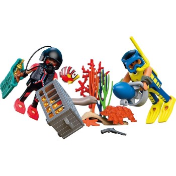 Playmobil City Action Police Diver With Treasure 72078 4008789720788