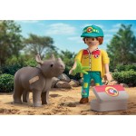 Playmobil Duo_pack Duo Pack Φροντιστής Ζώων Και Ρινόκερος 72025 4008789720252