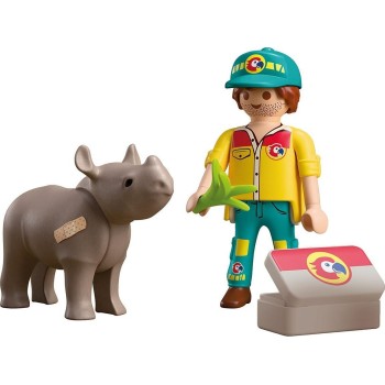 Playmobil Duo_pack Duopack Ranger With Rhino 72025 4008789720252