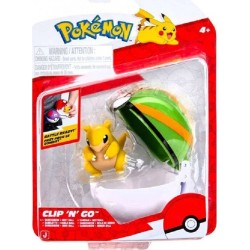 Pokemon - Poke Ball Clip N Go With Figure W22 (6 Designs) – Jazwares Sandshrew With Nest Ball, Pkw4161, JW095057-W22 19172675791