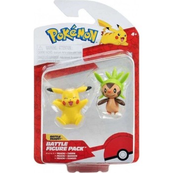 Pokemon Figures First Partner W7 (3 Designs) – Jazwares Pikachu & Chespin, Pkw4069, JW003355-W07 191726755838