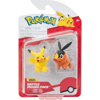 Pokemon Φιγούρες First Partner W6 (3 Σχέδια) – Jazwares tepig & pikachu, pkw4067, JW003355-W06 191726755814