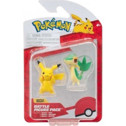 Pokemon Figures First Partner W6 (3 Designs) – Jazwares Snivy & Pikachu, Pkw4066, JW003355-W06 191726755807