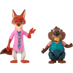 Jazwares Zootopia Zootropolis 2 Φιγούρες 3 Ιντσών 2-Pack - Nick Wilde With Nibbles Maplestick JWZ00061 191726956709