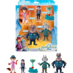Jazwares Zootropolis 2 Adventure Σετ Φιγούρες 5Τμχ 10Εκ., Ταινία Zootopia 2, Συλλεκτική JWZ00065 191726956730
