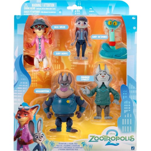 Jazwares Zootropolis 2 Adventure Σετ Φιγούρες 5Τμχ 10Εκ., Ταινία Zootopia 2, Συλλεκτική JWZ00065 191726956730