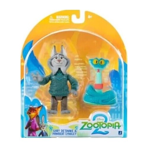Jazwares Zootopia Zootropolis 2 Φιγούρες 3 Ιντσών 2-Pack - Gary De Snake With Pawbert Lynxley JWZ00061 191726956723