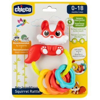 Chicco Baby Rattle Squirrel For 0+ Years Y01-11594-00 8058664165919
