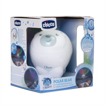 Chicco Polar Bear Ciel Baby Crib Projector Toy For 0+ Months Y01-11558-20 8058664164776