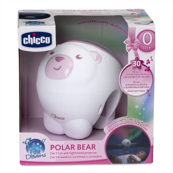 Chicco Polar Bear Cradle Projector Baby Toy Pink For 0+ Months Y01-11558-10 8058664164769