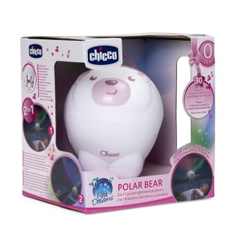 Chicco Polar Bear Cradle Projector Baby Toy Pink For 0+ Months Y01-11558-10 8058664164769