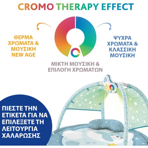 Chicco Γυμναστήριο Δραστηριοτήτων Χαρούμενα Χρώματα Σιέλ Για 0+ Μηνών Y01-09866-20 8058664112548