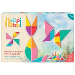 As company Happihobbi Μαγικά σχήματα 26 Εκπαιδευτικοί Χάρτινοι Μαγνήτες Για 5+ Χρονών 1029-64078 5203068640781