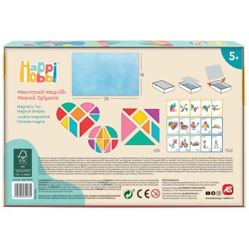 As company Happihobbi Magic Shapes 26 Educational Paper Magnets For 5+ Years 1029-64078 5203068640781