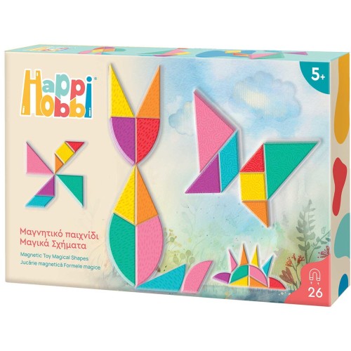 As company Happihobbi Μαγικά σχήματα 26 Εκπαιδευτικοί Χάρτινοι Μαγνήτες Για 5+ Χρονών 1029-64078 5203068640781
